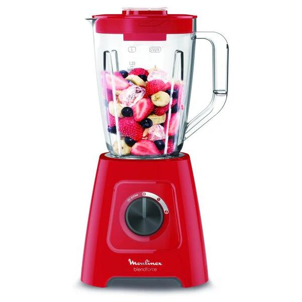 frullatore moulinex lm420510 1,25 l 600w 600 w 550 w rosso 2 l