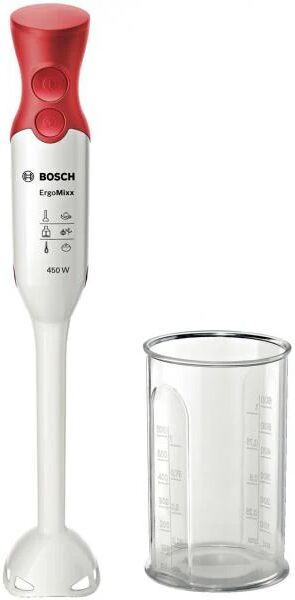 bosch msm64010 frullatore frullatore ad immersione rosso, bianco 450 w