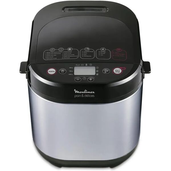 moulinex ow240e pain and delices macchina del pane capacita' 1 kg 20 programmi 650w inox