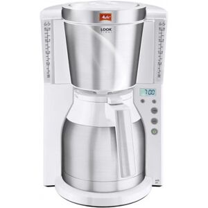 melitta look iv therm timer 1011-15 caffettiera bianca / acciaio spazzolato