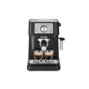 delonghi ec260.bk macchina da caffè per polvere o in cialde e.s.e., sistema latte manuale, facile da usare, serbatoio estraibile da 1.1 l, caldaia acciaio inox