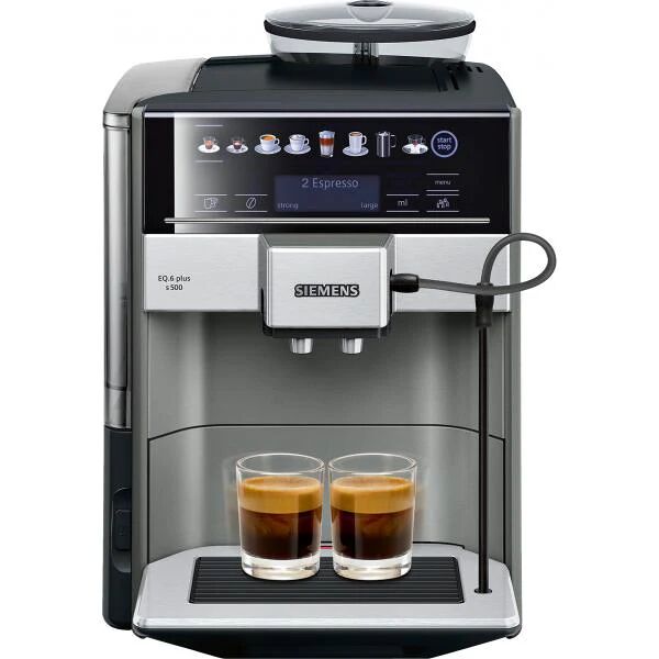 caffettiera superautomatica siemens ag te655203rw nero grigio argentato 1500 w 19 bar 2 tazze 1,7 l