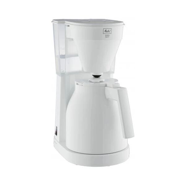 melitta absaar 1023-05 - caffettiera - thermo-pot con comando a una mano, serbatoio dell'acqua trasparente -bianco