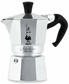 caffettiera express bialetti moka express acciaio inossidabile alluminio 2 tazze