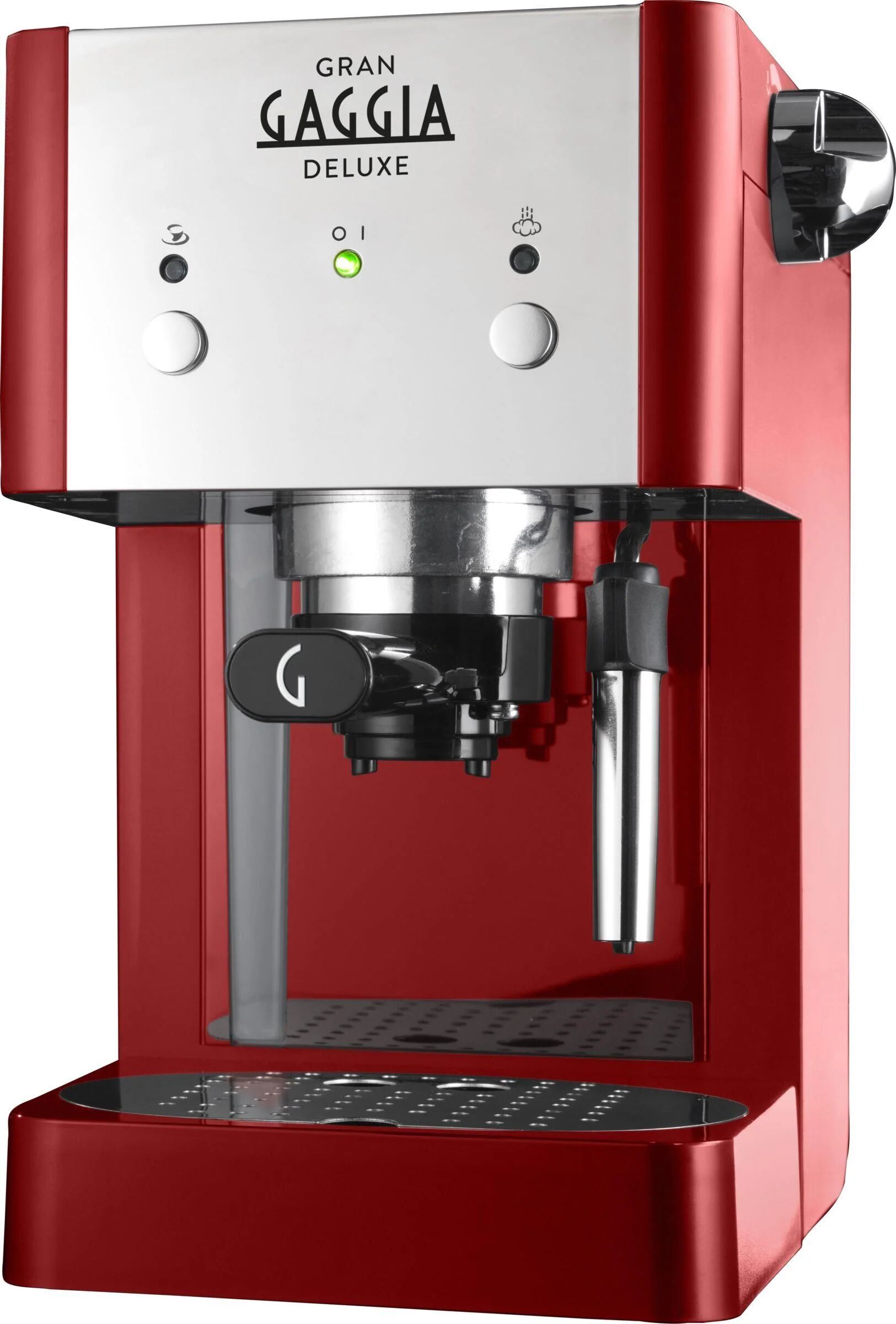 ri8425-22 macchina da caffe' manuale gran gaggia deluxe rossa