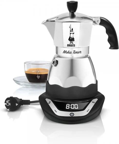 caffettiera americana bialetti easy timer 6 acciaio inossidabile alluminio 270 ml 500 ml 6 tazze