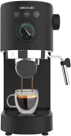 cecotec macchina da caffè espresso cafelizzia fast pro. 1350 w, thermoblock, forcearoma da 20 bar, vaporizzatore orientabile, braccio doppio, piastra riscaldatrice per tazze, serbatoio d'acqua