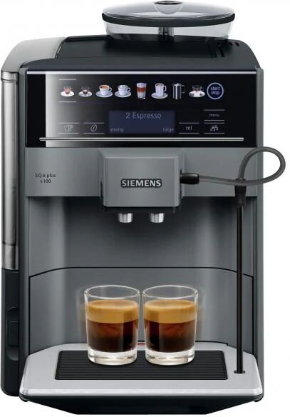 Caffettiera superautomatica Siemens AG TE651209RW Bianco Nero Titanio 1500 W 15 bar 2 Tazze 1,7 L