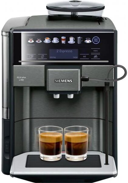 Caffettiera superautomatica Siemens AG TE657319RW Nero Grigio 1500 W 2 Tazze 1,7 L