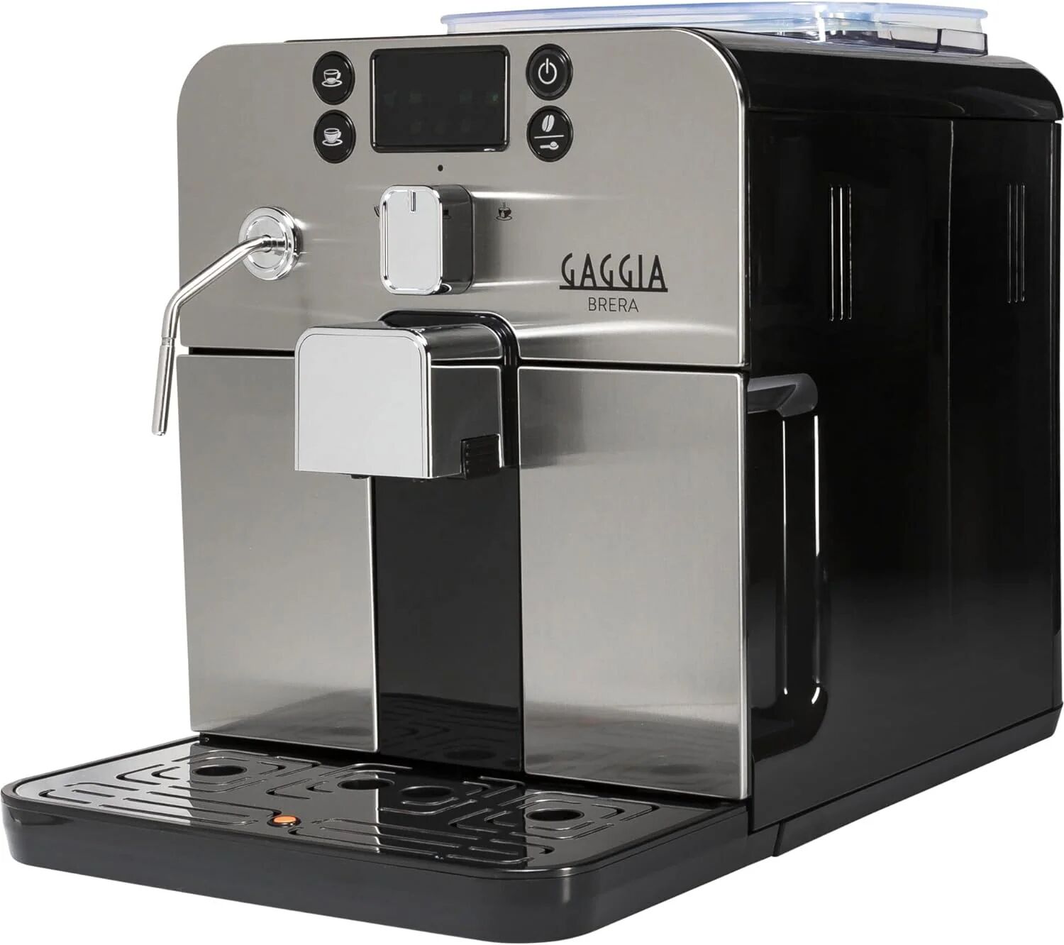 Gaggia Ri9305-11 Brera Macchina Da Caffe' Automatica Per Espresso E Cappuccino Caffe' In Grani O Macinato 1400 W ArgentO-Nero Brera Black Solo Macchi