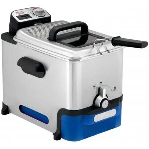 Tefal Oleoclean Pro Inox & Design Fr8040 3,5 L Singolo Nero, Acciaio Inossidabile 2300 W