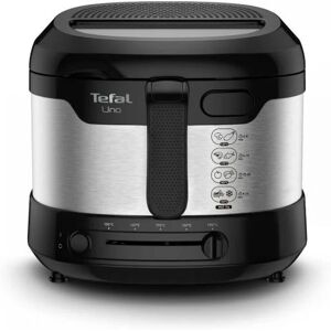 Tefal Uno FF215D friggitrice Singolo Nero, Acciaio inossidabile Indipendente 1600 W