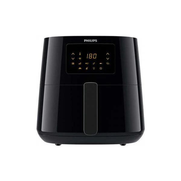 philips essential hd9280/70 friggitrice singolo 6,2 l 2000 w nero, argento