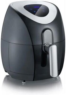 severin 2430 friggitrice singolo 3,2 l indipendente 1500 w friggitrice ad aria calda nero, acciaio inossidabile