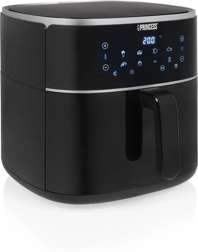 princess 182254 friggitrice ad aria senza olio capacita' 8 litri potenza 1800 watt schermo touch 6 programmi preimpostati