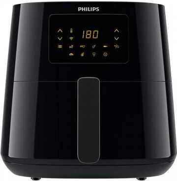 philips essential hd9280/70 friggitrice singolo 6,2 l 2000 w nero, argento