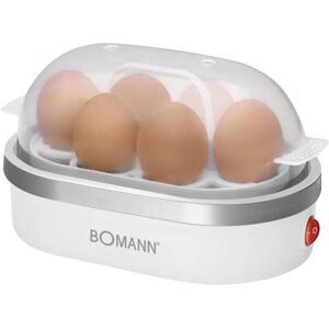 Clatronic Bomann EK 5022 CB 6eggs 400W Argento, Trasparente, Bianco Pentolino per uova