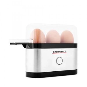 Gastroback Mini Pentolino per uova 3 uovo/uova 350 W Nero, Acciaio inossidabile