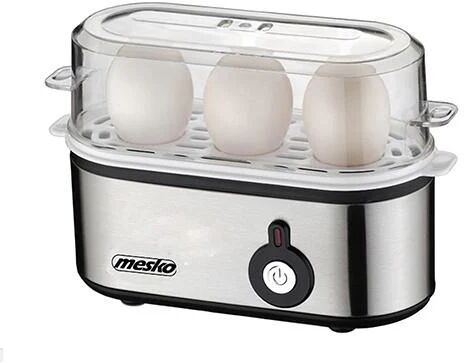 Adler Mesko Home MS 4485 Pentolino per uova 3 uovo/uova 210 W Nero, Argento, Trasparente