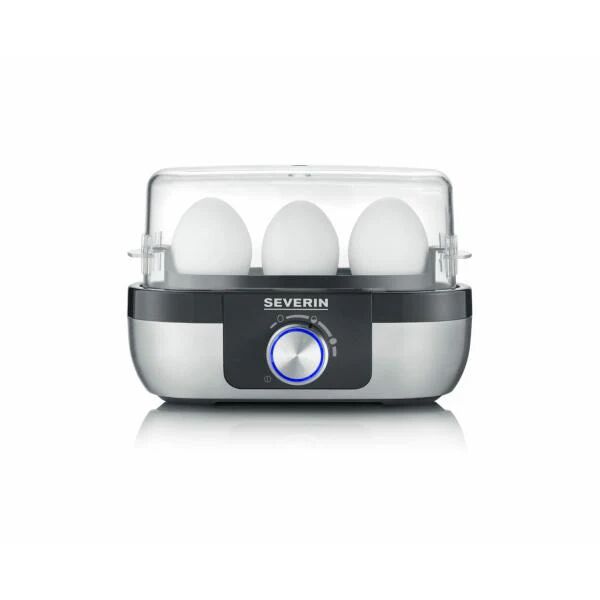 Severin EK 3163 Pentolino per uova 3 uovo/uova Nero, Acciaio inossidabile, Trasparente
