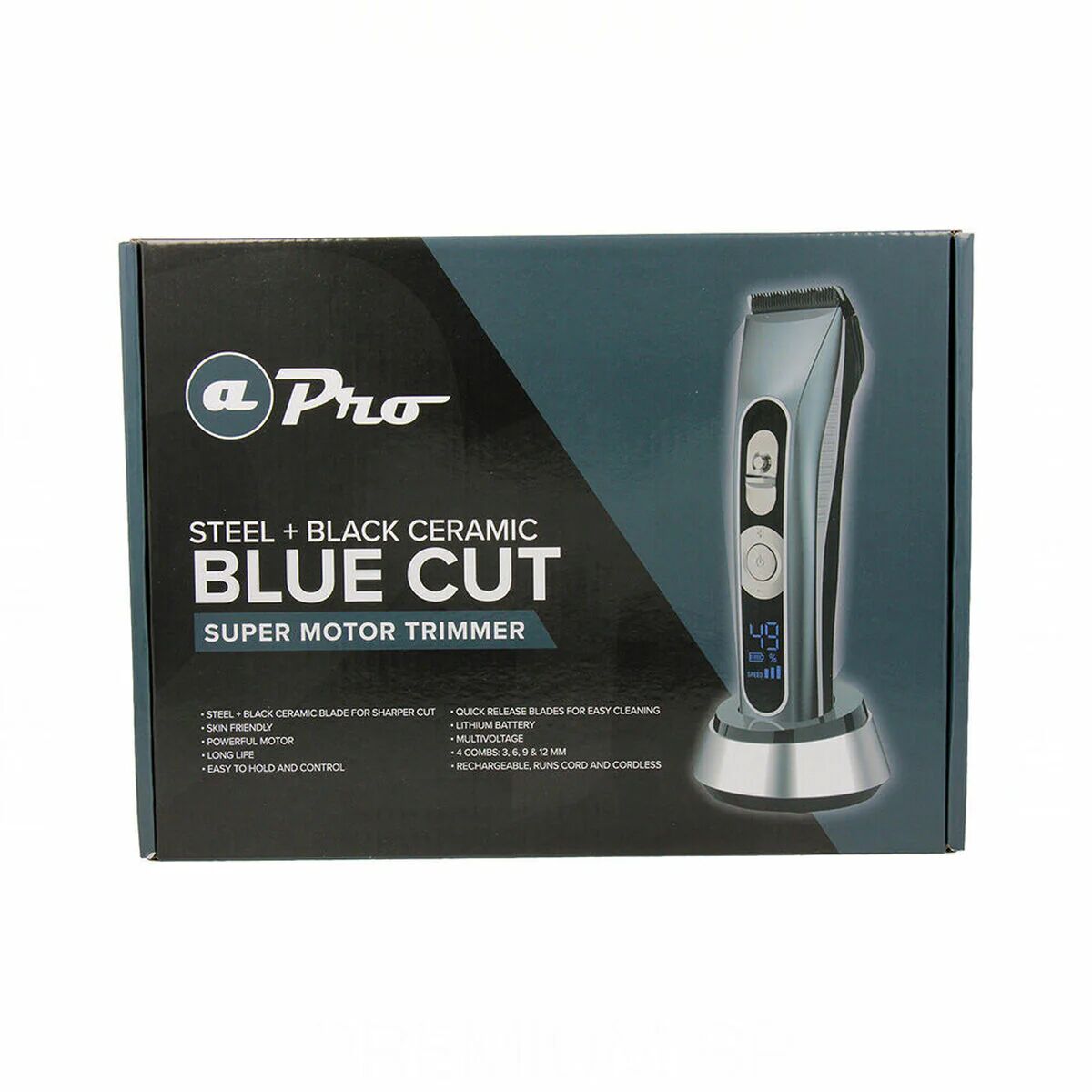 rasoio per depilazione e per capelli albi pro blue cut 10w