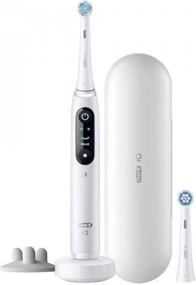 spazzolino elettrico - oral-b - io 8n - gengive sensibili - 2 testine - 1 custodia da viaggio