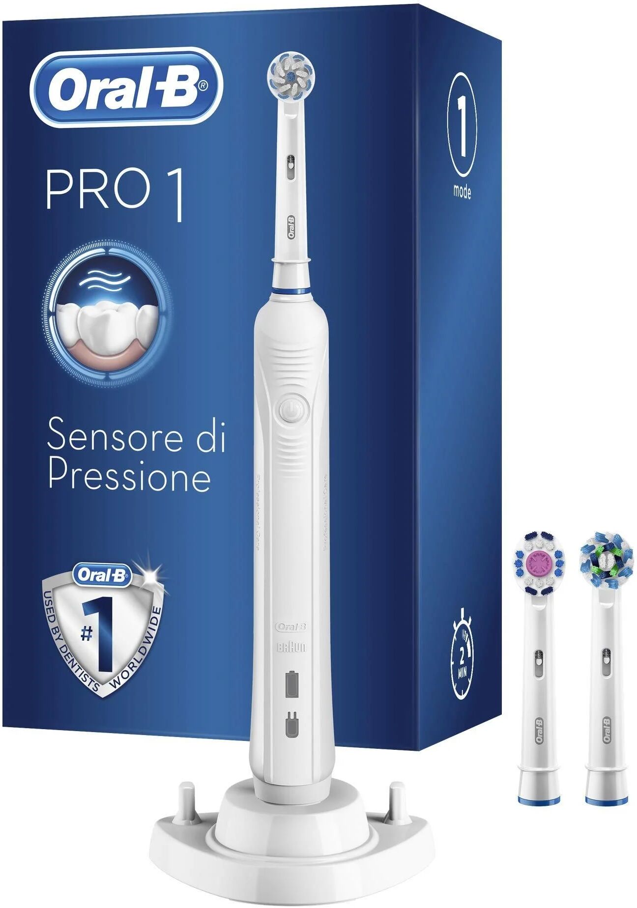 braun oral-b pro 970 spazzolino elettrico adulto rotante-oscillante bianco