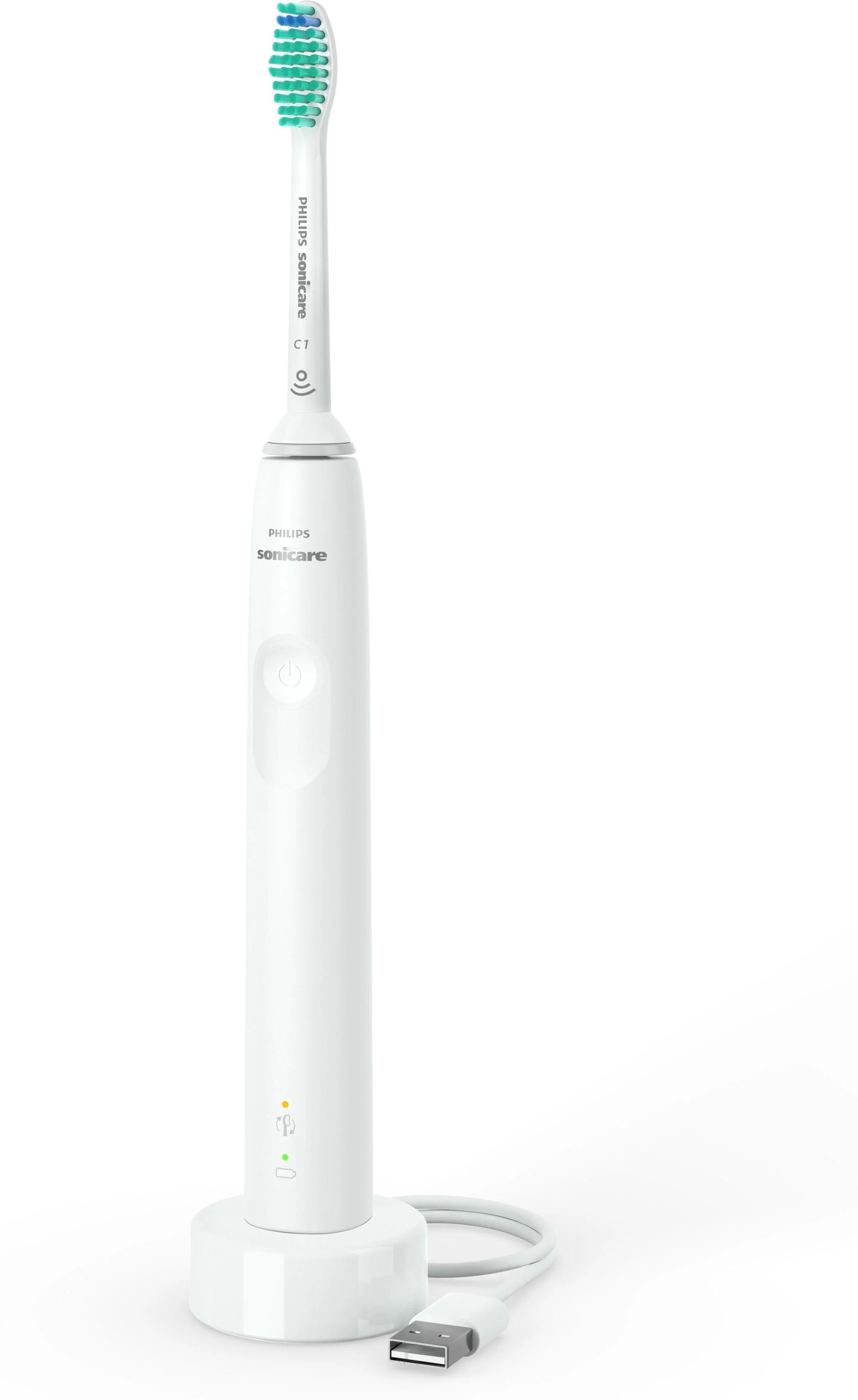 philips 3100 spazzolino elettrico sonico serie 3000 bianco