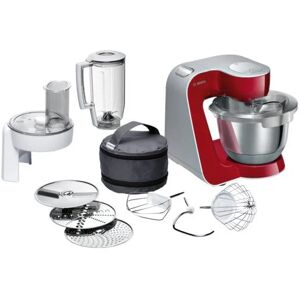 Bosch Mum58720 1000w 3.9l Grigio, Rosso, Acciaio Inossidabile Robot Da Cucina