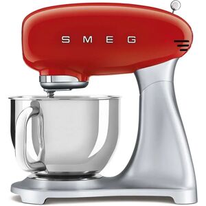 SMEG Smf02rdeu Estetica 50's Style Impastatrice Planetaria Robot Da Cucina Capacita' 4,8 Litri Potenza 800 W 10 Livelli Di Velocita' Rosso