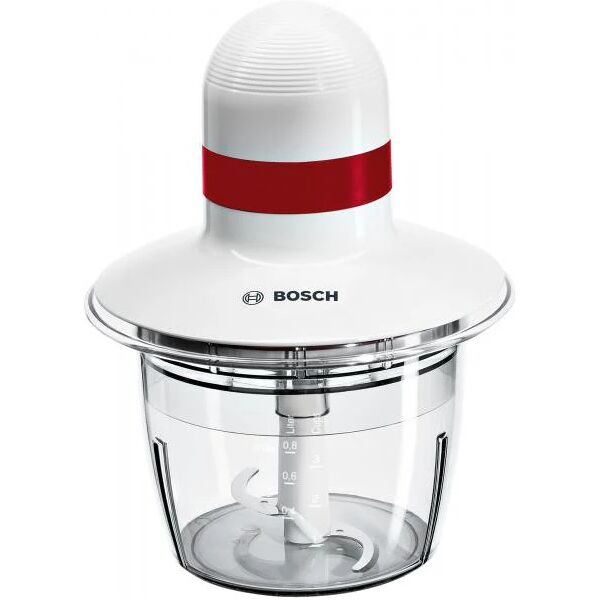 bosch mmrp1000 tritaverdure elettrico 0,8 l 400 w rosso, trasparente, bianco