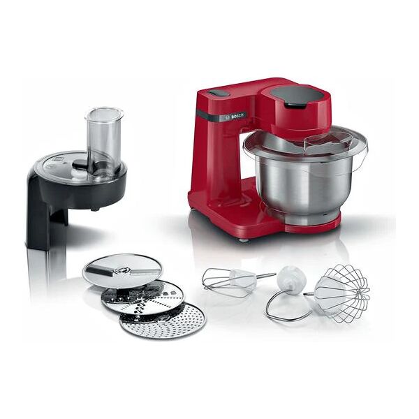 bosch serie 2 mum robot da cucina 3,8 l rosso 700 w