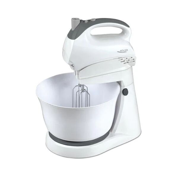 adler ad 4202 sbattitore con base bianco 300 w