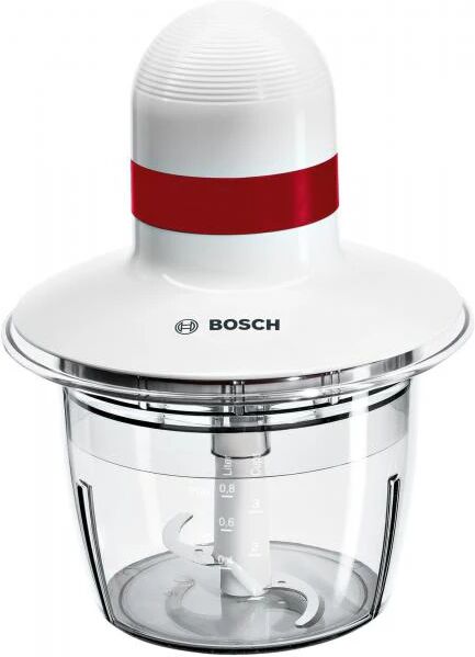 Bosch MMRP1000 tritaverdure elettrico 0,8 L 400 W Rosso, Trasparente, Bianco