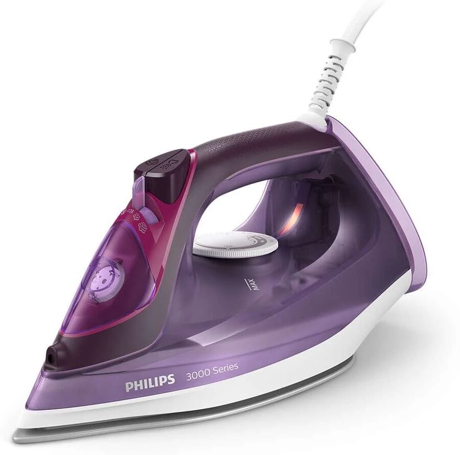 philips 3000 series dst3041-30 ferro da stiro a vapore ceramica 2600w viola