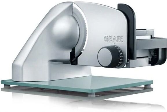 graef classic c 20 affettatrice elettrico 170 w nero, argento vetro, metallo, plastica