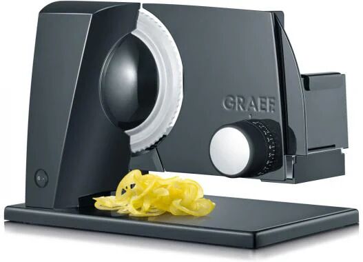 graef slicedkitchen sks s11002 affettatrice elettrico nero, bianco metallo, plastica 170 w