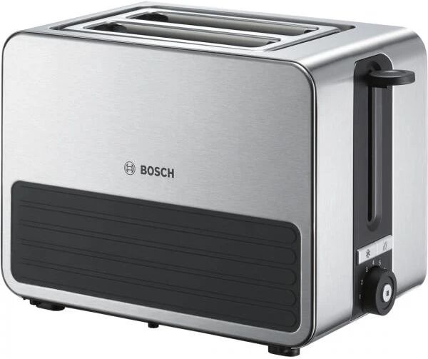 Bosch TAT7S25 tostapane 2 fetta/e Nero, Grigio 1050 W