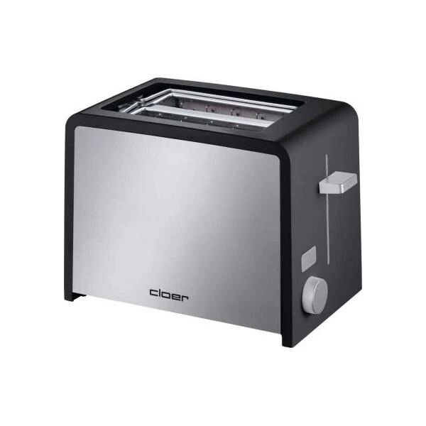Cloer Toaster 3210 2 fetta/e Nero, Argento