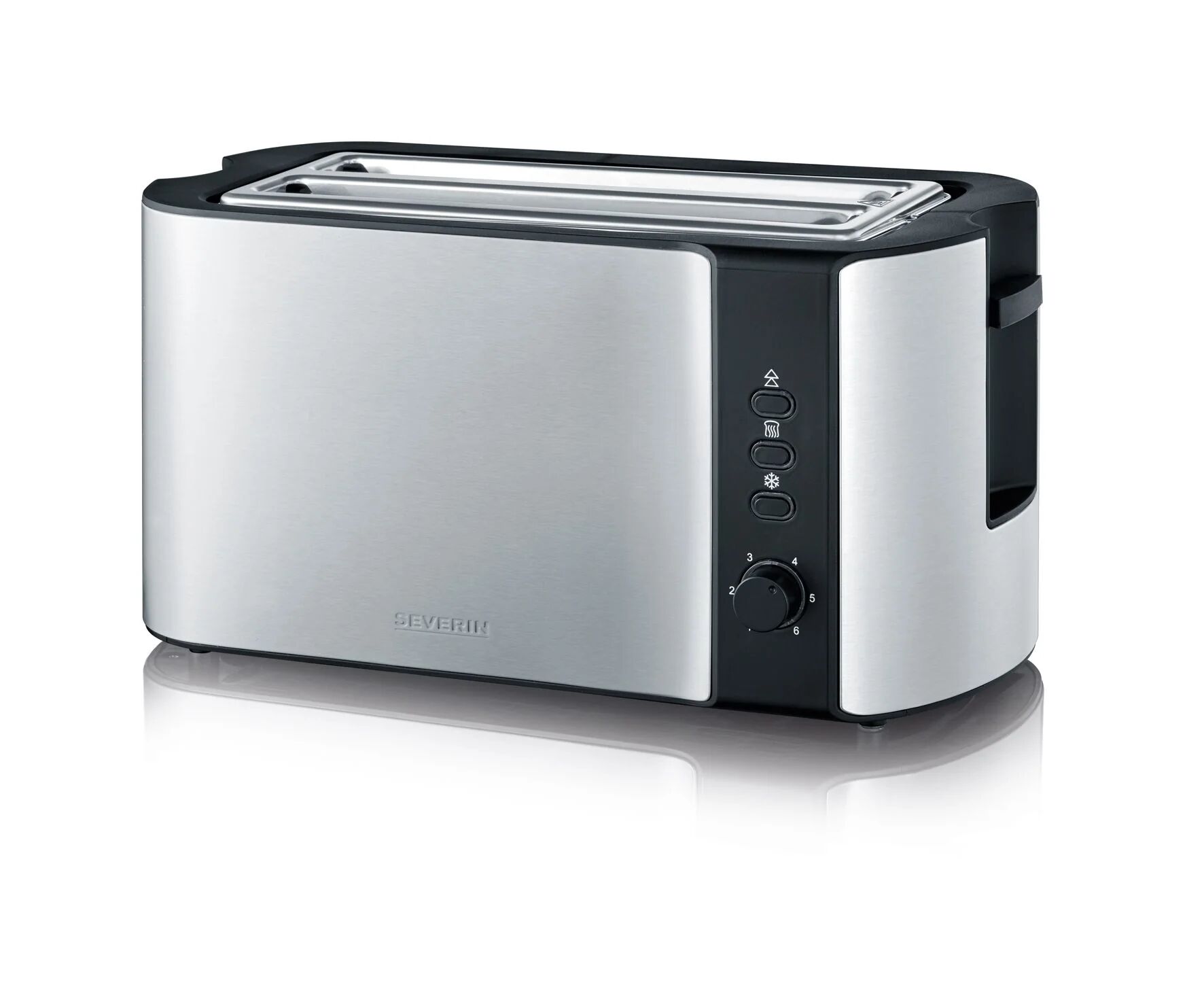 Severin AT 2590 tostapane 2 fetta/e 1400 W Nero, Argento