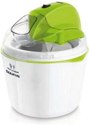 Gelatiera Taurus Tasty'n'cream Bianco Verde 12 W 1,5 L Plastica