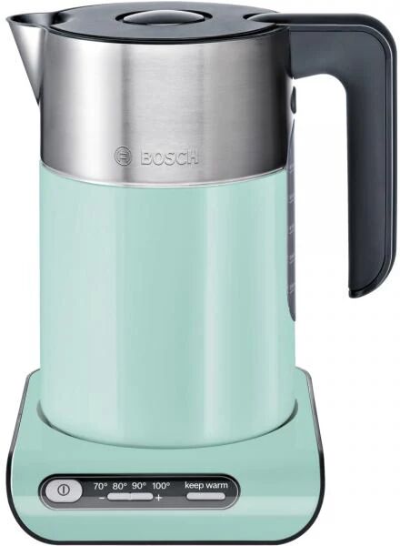 bosch twk8612p bollitore elettrico 1,5 l nero, grigio, turchese 2000 w