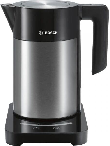 bosch twk7203 bollitore elettrico 1,7 l nero, acciaio inossidabile 1850 w