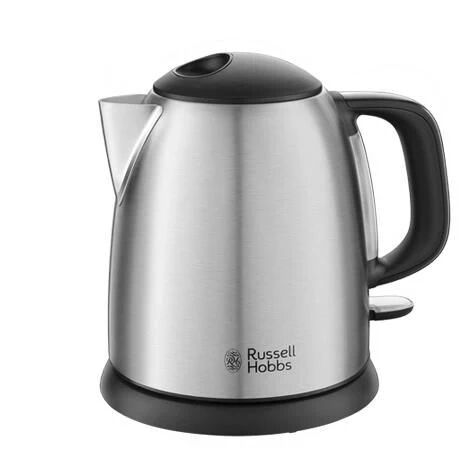 russell hobbs bollitore compatto adventure 1 litro filtro anticalcare 2400w acciaio satinato