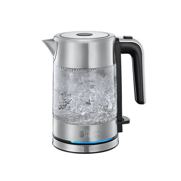 russell hobbs 24191-70 bollitore elettrico 0,8 l nero, acciaio inossidabile, trasparente 2200 w