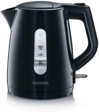 severin wk 3410 bollitore elettrico 1 l nero 2200 w