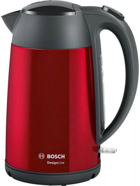 bosch twk3p424 bollitore elettrico 1,7 l grigio, rosso 2400 w