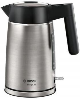 bosch twk5p480 bollitore elettrico 1,7 l nero, acciaio inossidabile 2400 w