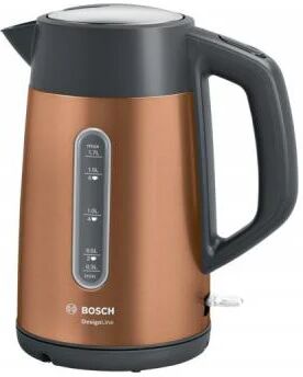 bosch twk4p439 bollitore elettrico 1,7 l nero, oro 2400 w