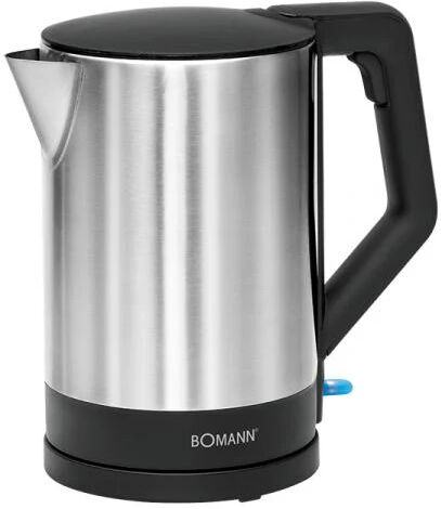 clatronic bomann wks 3002 cb bollitore elettrico 1,5 l nero, acciaio inossidabile 2200 w